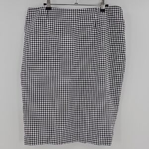 Jones Studio Checkered Pencil Skirt Size 14 W